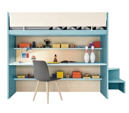 Children’s Loftbed with Desk by Nidi  – 15 Colours