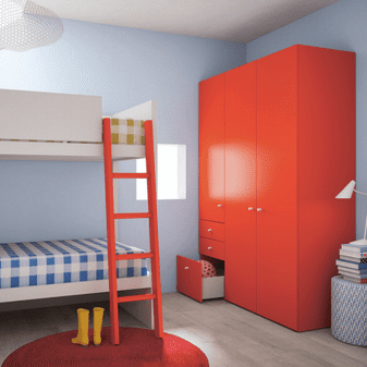 Three door Children’s Wardrobe by Nidi Design (available in 14 Colours)