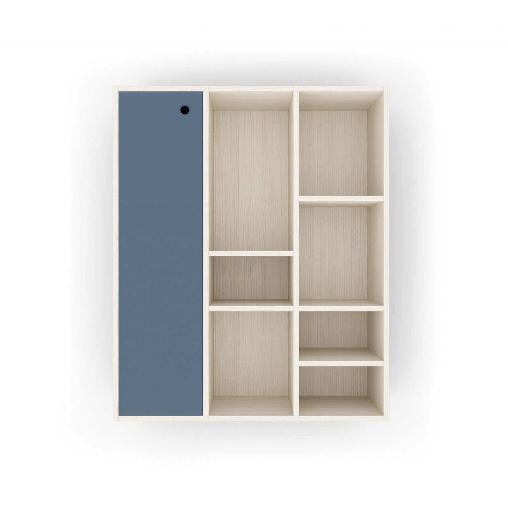 Bookcase with Locker Style Door