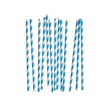 Paper straws by my little day – blue and white stripes