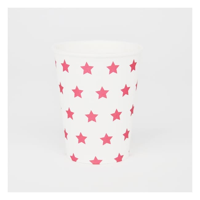 Paper cups  by my little day – pink  stars