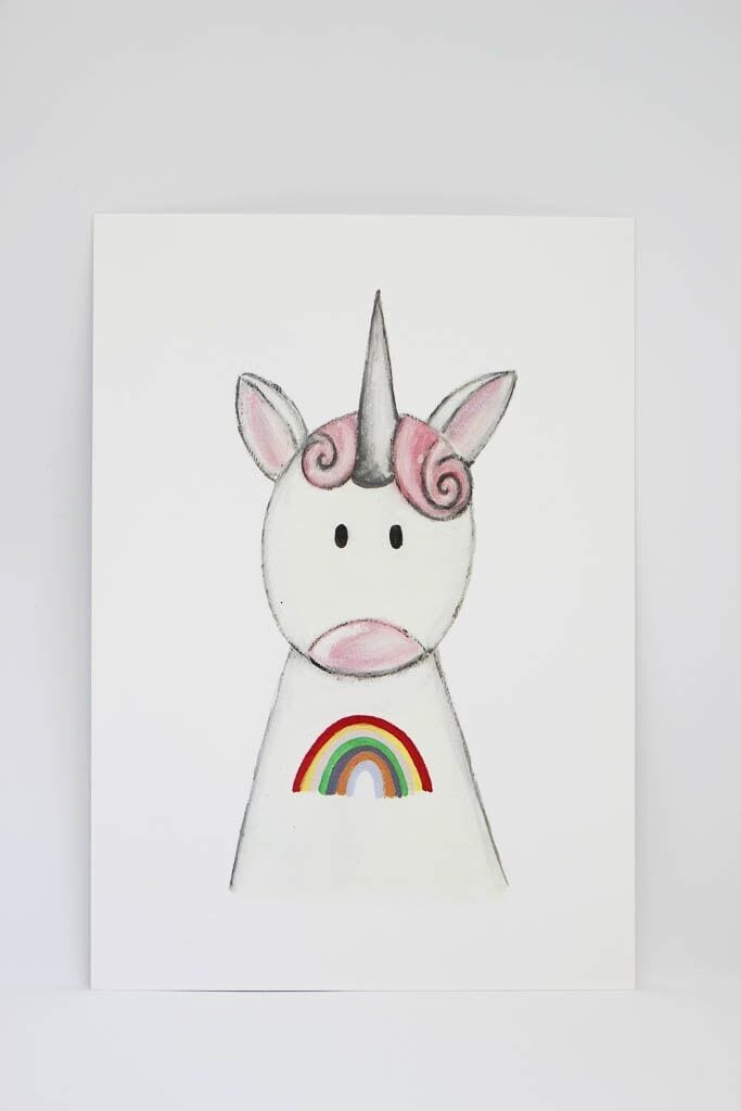 Unicorn A5 Print - Little Paperie