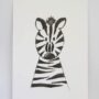 Zebra A5 Print - Little Paperie
